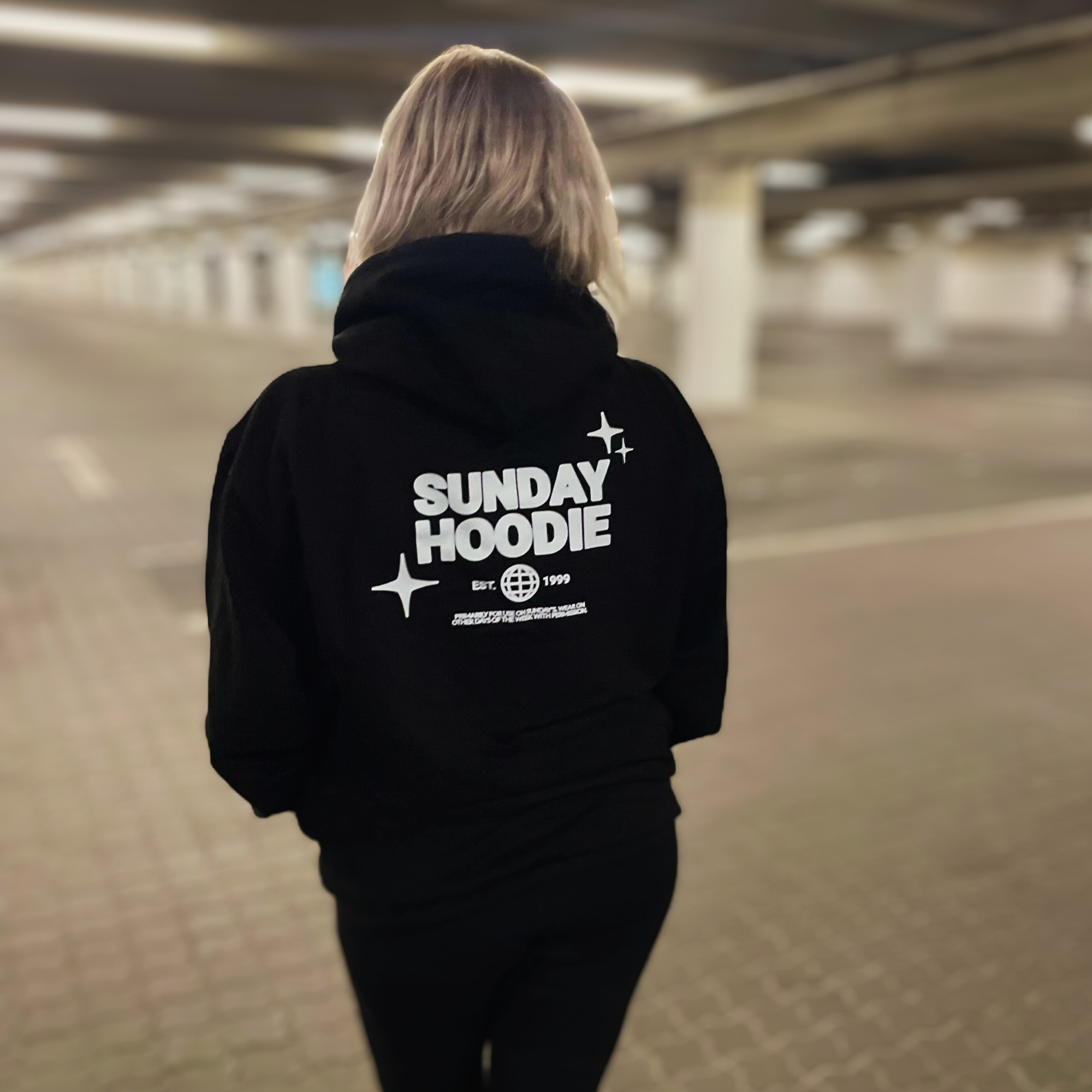 Sunday Zip Hoodie - Black