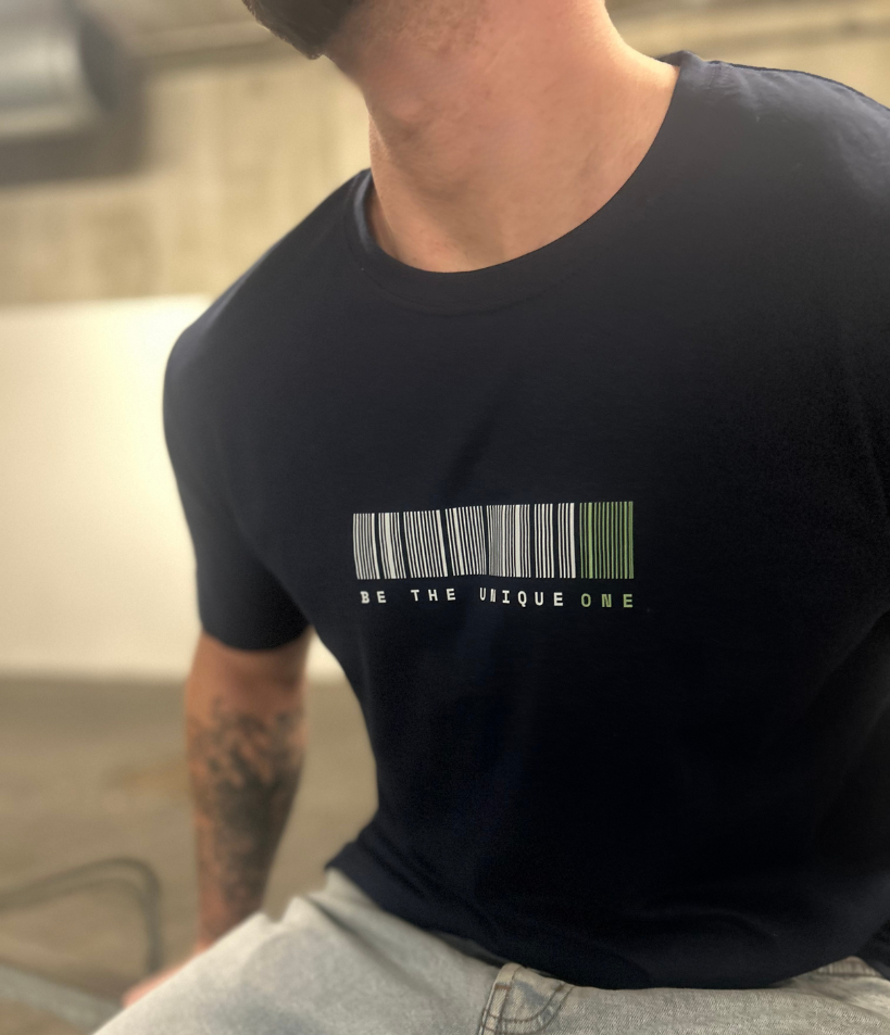 Be The Unique One Regular Fit Tee - Blue Navy